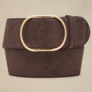 Banana Republic Brown Belt with Gold Buckle